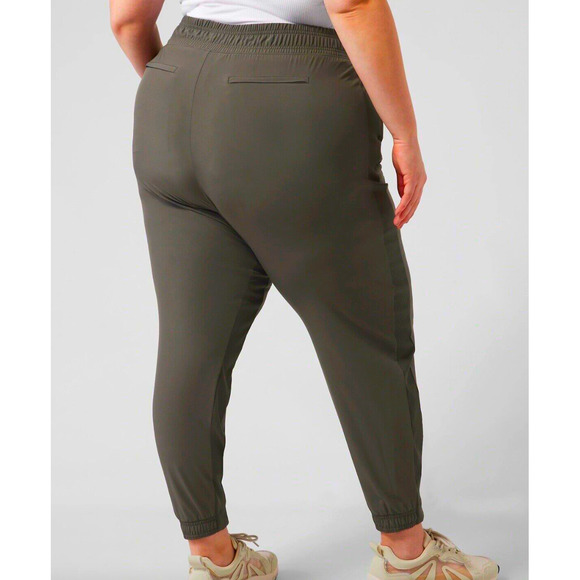 Athleta Brooklyn Jogger Pants | Plus Sz 24 | Mountain Olive Green NEW! - Picture 3 of 9